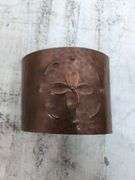 Copper hammered cuff bracelet. 2b