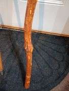 2 Wood walking sticks & 2 wood canes