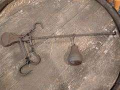 Antique hand held scale