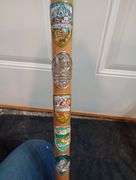 2 Wood walking sticks & 2 wood canes