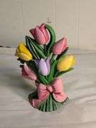 Cast iron flower door stop
