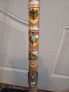 2 Wood walking sticks & 2 wood canes