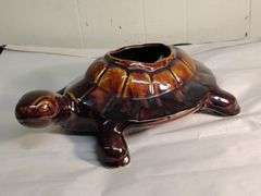 Vintage turtle planter