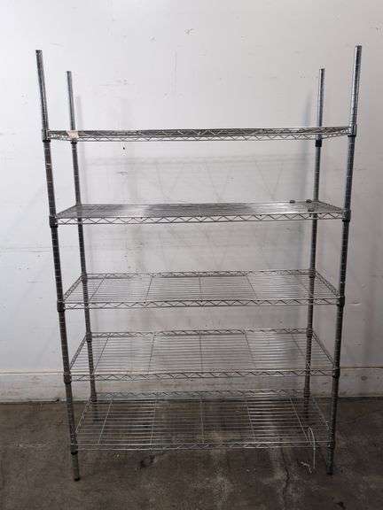 Metal shelving unit 47.5" x 18" x 72" tall
