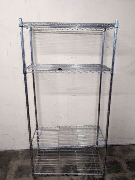 Metal shelving unit 35.5" x 18" x 72" tall
