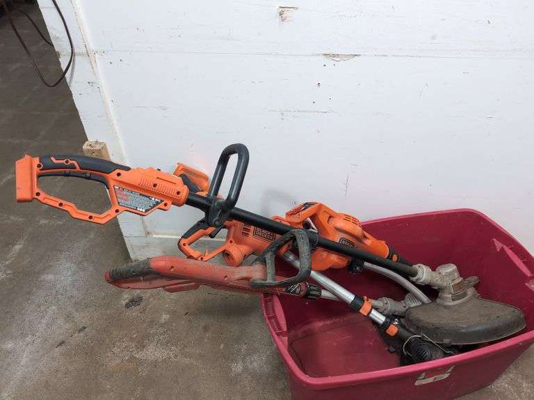 Black & Decker battery and electric operated garden tools (no batteries)