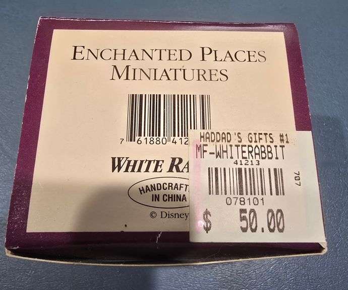 Vintage Disney's Enchanted Places - White Rabbit - Lil Dusty Online ...