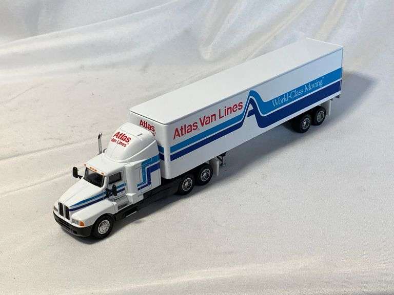 Vintage Kenworth Semi Truck with Trailer Atlas Van Lines Diecast