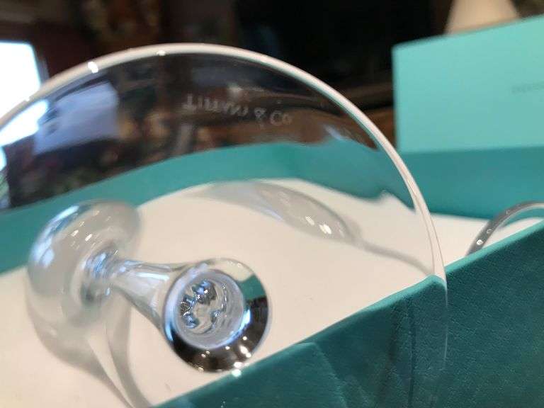 TIFFANY & CO. Crystal Champagne Flutes