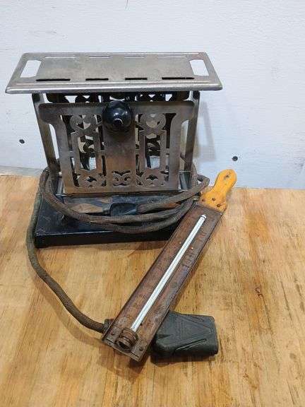 Vintage toaster and candy thermometer. 7d