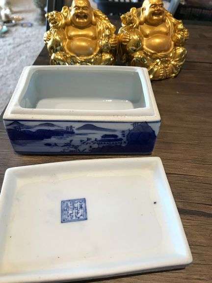 2 Laughing Buddha’s & Trinket Box