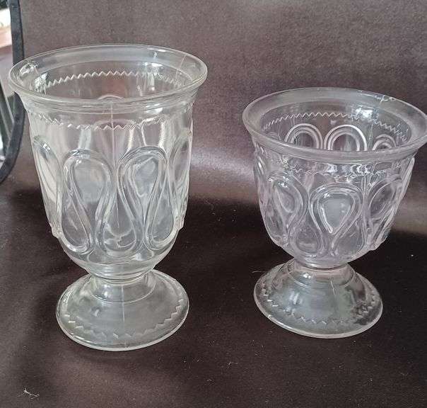 EAPG Ribbon Candy Spooner and Wheat Pattern Platter and Wiltonware Pineapple Tray.