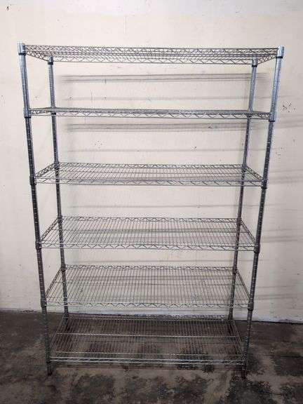 Metal shelving unit 47.5" x 18" x 72" tall