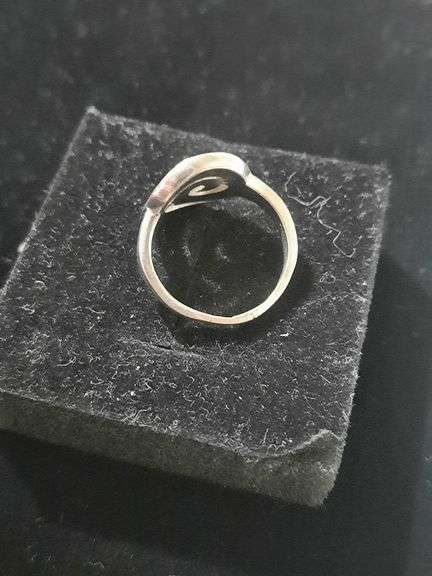 Sterling Silver Fire Opal Ring sz 5.5