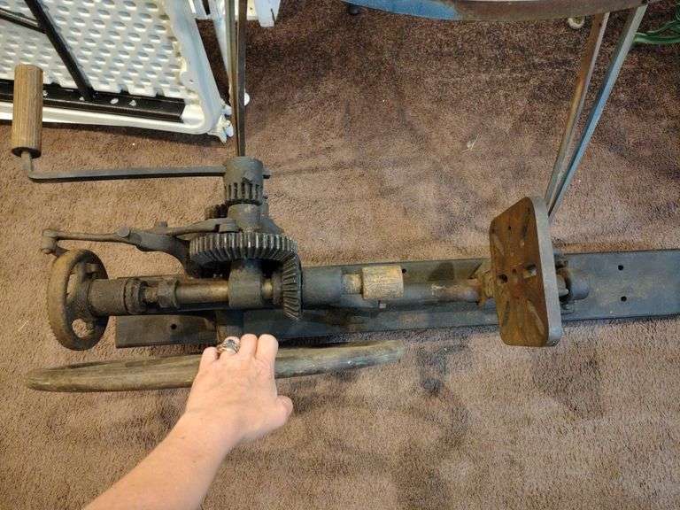 Antique drill press