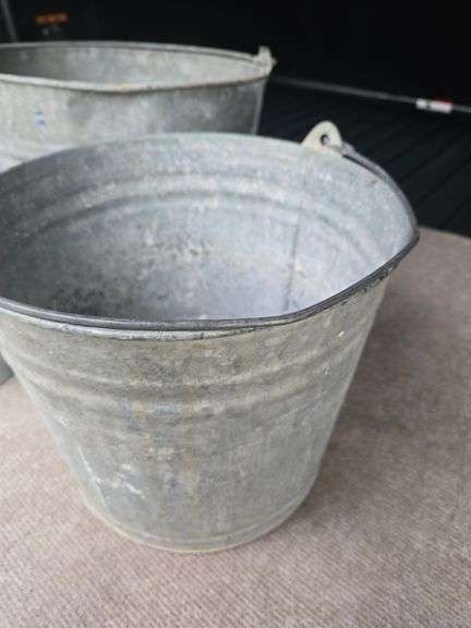 Galvanized Steel Buckets. (BIN) $40