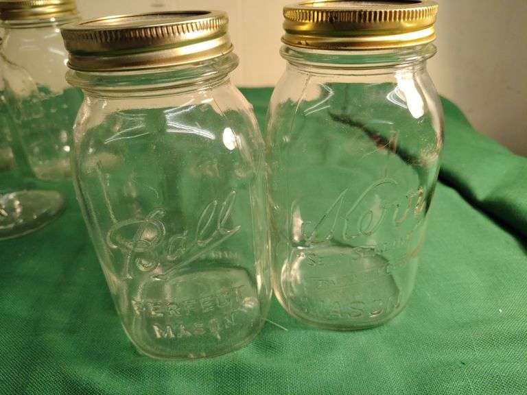 Canning jars- 2 blue Ball, 7 quarts, 9 pints