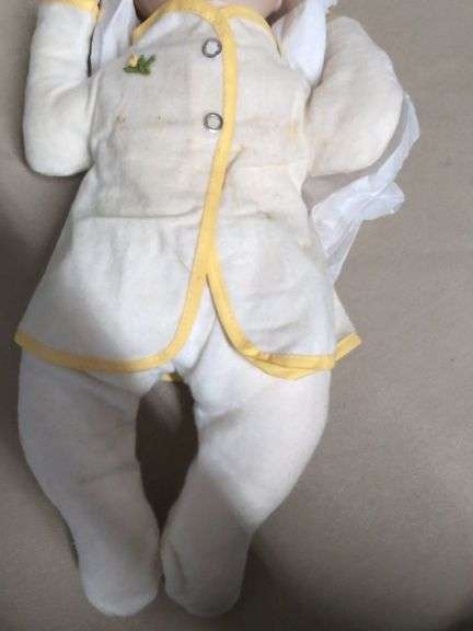 Porcelain baby doll marked Original by Joyce Wolf 16"