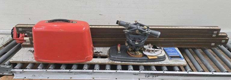 David White #8307 Surveying Transit Scope with Case & more