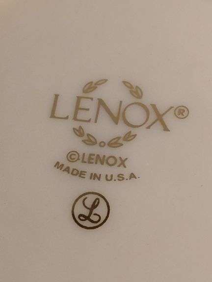 Lenox pitcher 2 dishes and candle holders