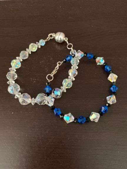 2 crystal bracelets