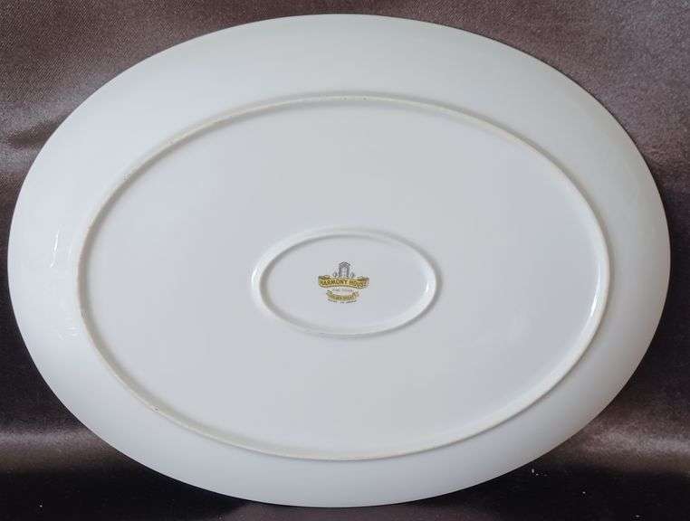 EAPG Ribbon Candy Spooner and Wheat Pattern Platter and Wiltonware Pineapple Tray.