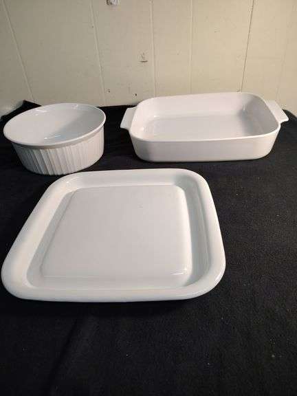 3 CorningWare baking dishes