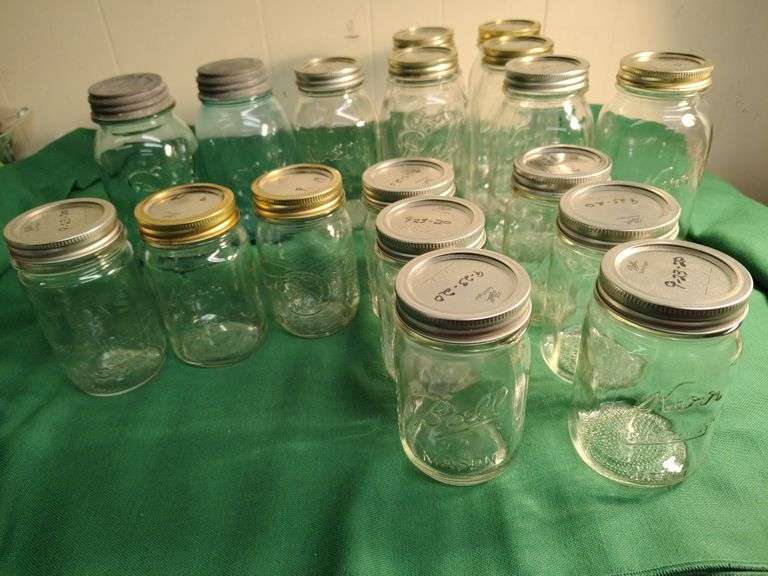 Canning jars- 2 blue Ball, 7 quarts, 9 pints