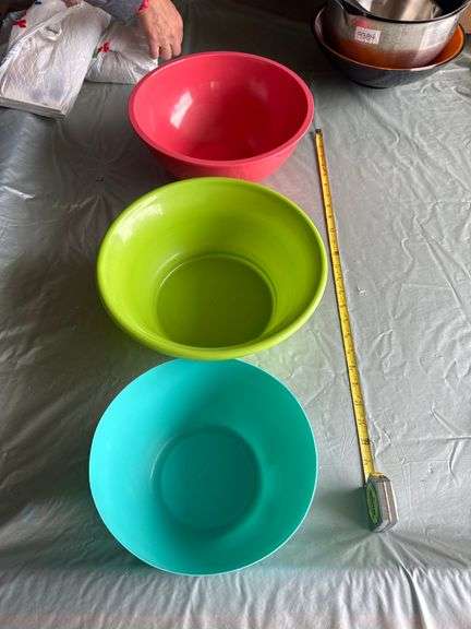 Three Plastic Bowls