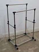 Double Pole Adjustable Clothes Rack