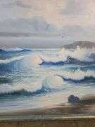 Signed & Framed Original Oil Ocean Painting
