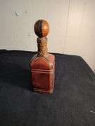Vintage Italian leather covered decanter