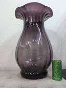 Large glass vase 21" tall. 2a