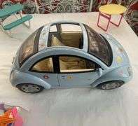 Barbie "VW Slug Bug", Tent, 2 Barbies & Picnic Tables