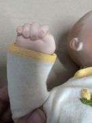 Porcelain baby doll marked Original by Joyce Wolf 16"