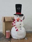 LED Snowman Decor & String Lights. 6A