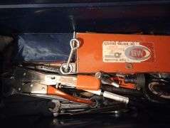 Benchtop toolbox with contents