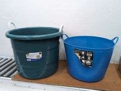 Rope handle tub 18gal, flexible tub. 20a