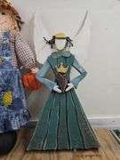 Scarecrow & Wooden Angel Decor. 20B