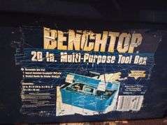 Benchtop toolbox with contents