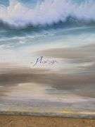 Signed & Framed Original Oil Ocean Painting