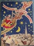 Vintage T'was the Night before Christmas Book/Toy Car