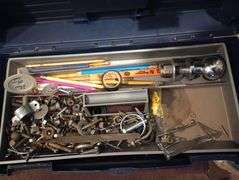 Benchtop toolbox with contents