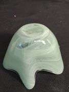 Beleek pitcher and art glass dish from Spain