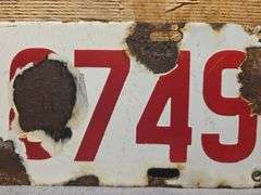 1914 Michigan License Plate. (BIN) $75
