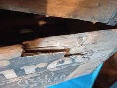 Dr. Pepper and Hires Root Beer Wood crates 17 1/2"×11 1/2"×10"