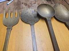 Large Hanging Utensils and Vintage Silverware.(BIN) $15