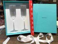 TIFFANY & CO. Crystal Champagne Flutes