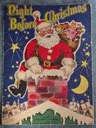 Vintage T'was the Night before Christmas Book/Toy Car