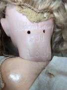 Vintage porcelain and wood doll approx 25"